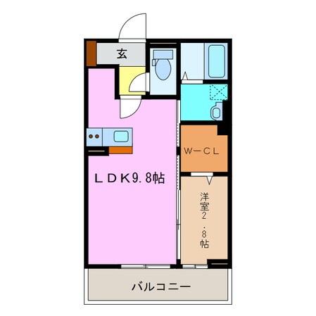 リエート中央町の物件間取画像